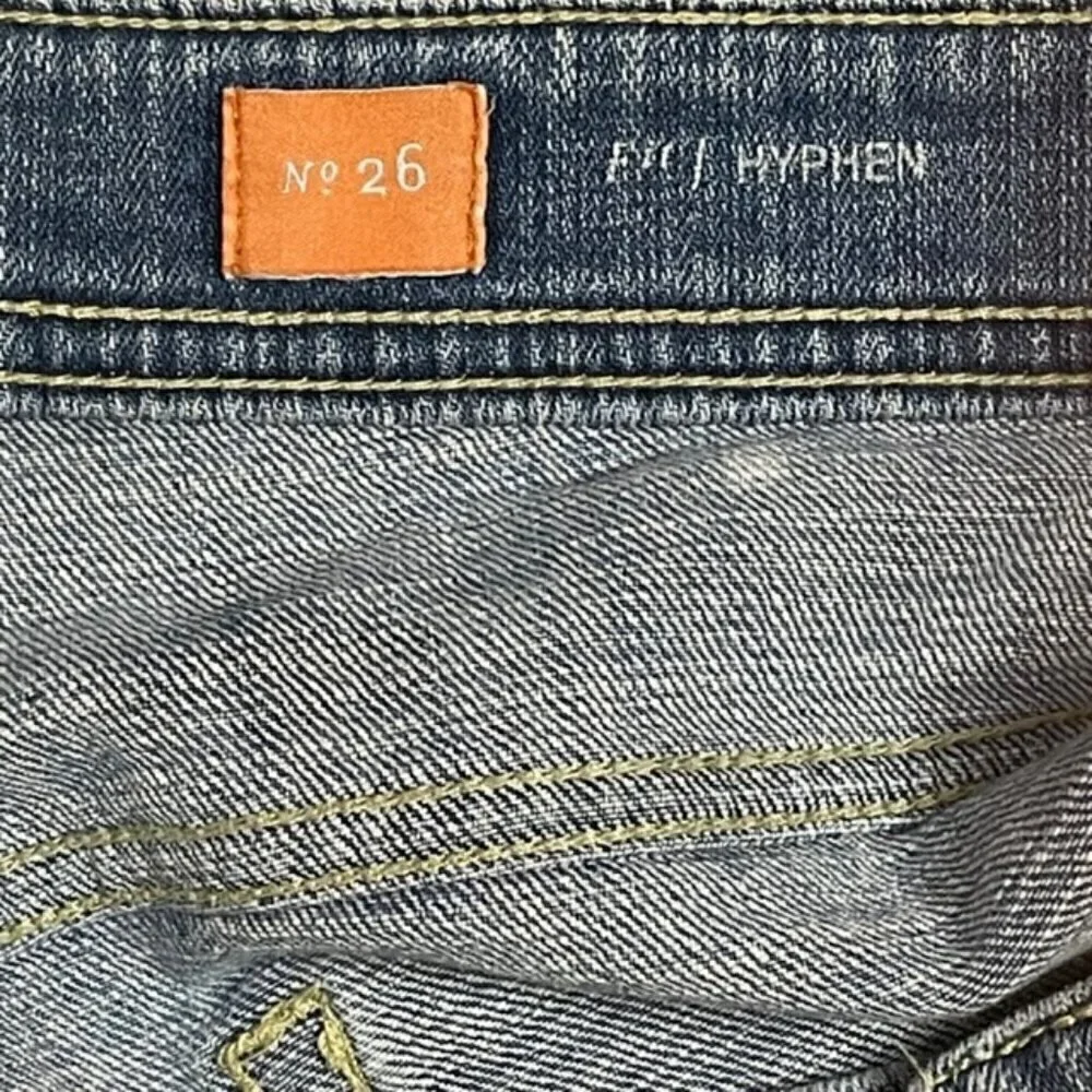 ANTHROPOLOGIE Pilcro and the Letterpress 'Hyphen' Jean Shorts - Size 26 - Picture 6 of 7
